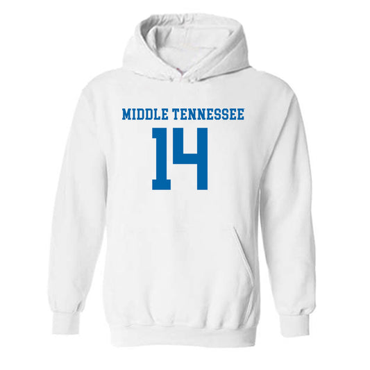 MTSU - NCAA Women's Soccer : Jess Gray - Replica Shersey Hooded Sweatshirt