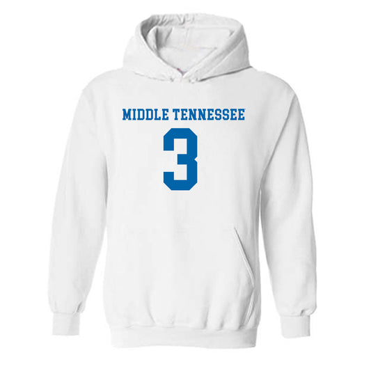 MTSU - NCAA Women's Soccer : Megan Carroll - Replica Shersey Hooded Sweatshirt