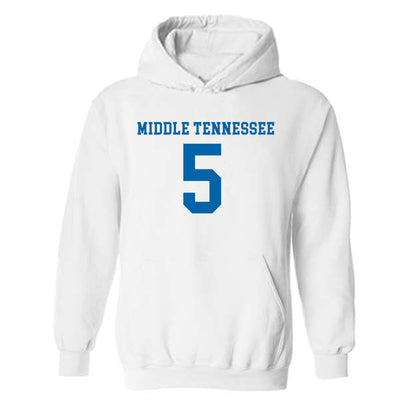 MTSU - NCAA Women's Soccer : Ryan Colton - Replica Shersey Hooded Sweatshirt