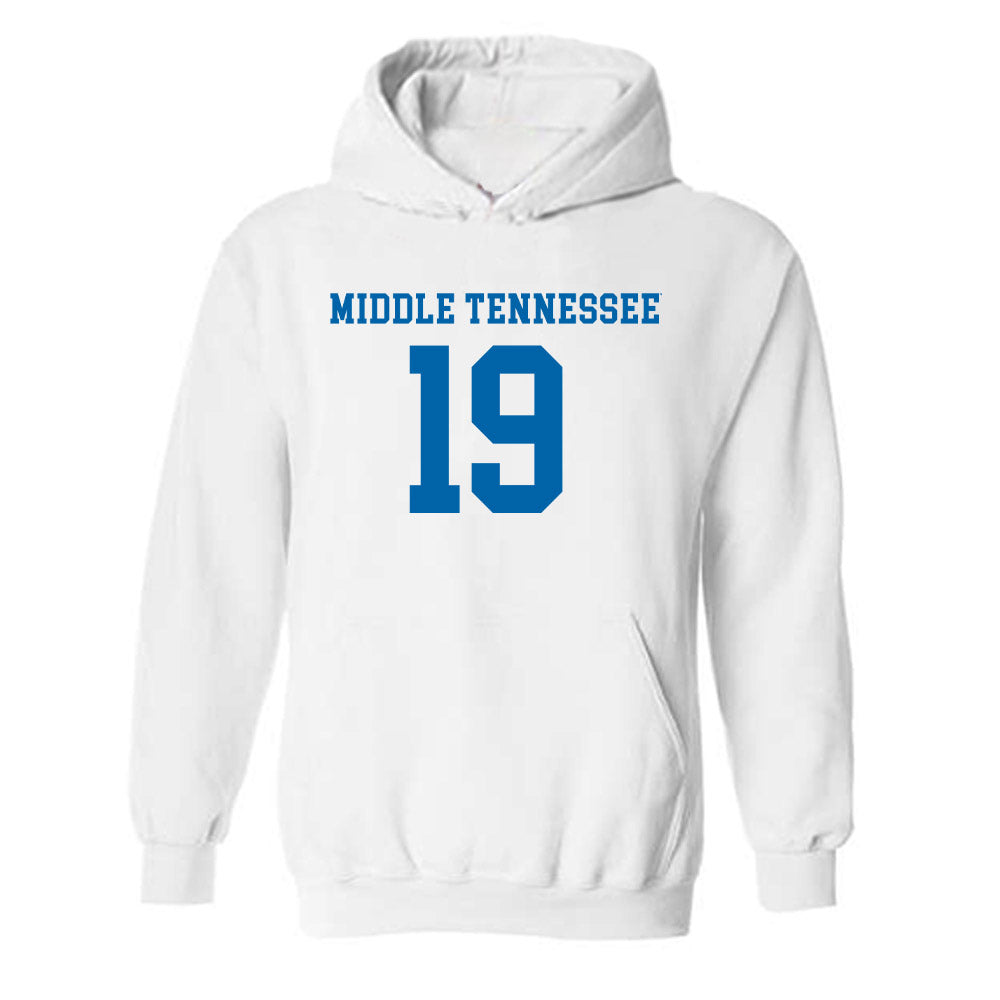 MTSU - NCAA Women's Soccer : Sandra Segovia del Hoyo - Replica Shersey Hooded Sweatshirt-0