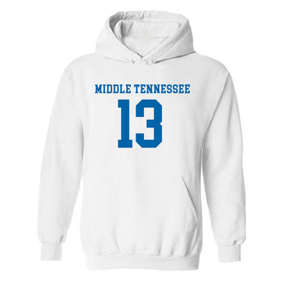 MTSU - NCAA Women's Soccer : Olivia Best - Replica Shersey Hooded Sweatshirt-0