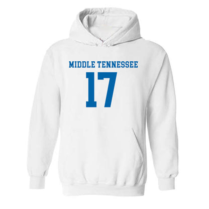 MTSU - NCAA Women's Soccer : Addie Martin - Replica Shersey Hooded Sweatshirt-0
