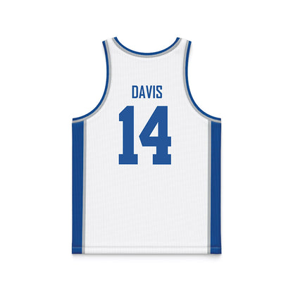 MTSU - NCAA Women's Basketball : Savannah Davis - White Basketball Jersey-1