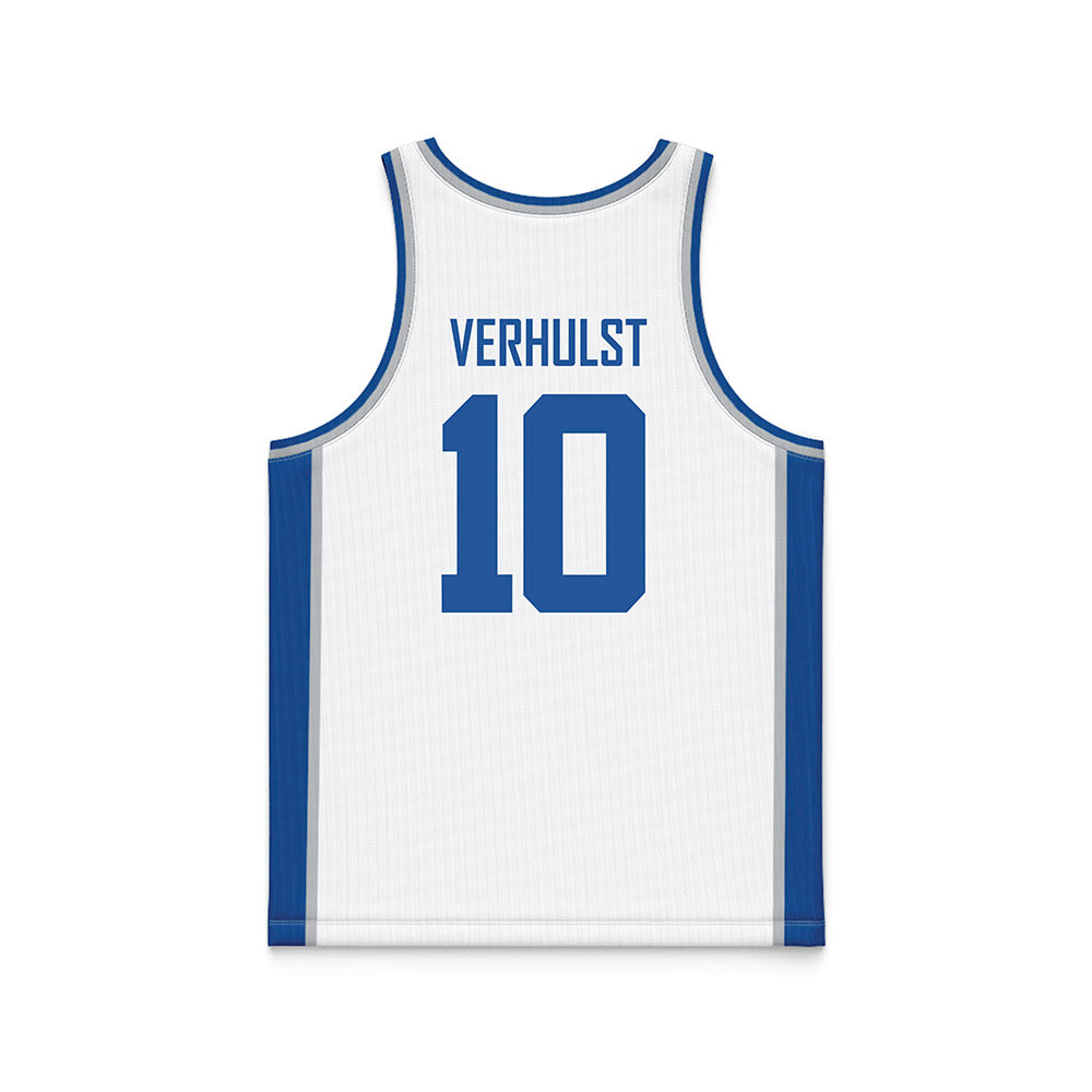 MTSU - NCAA Women's Basketball : Kirston Verhulst - White Basketball Jersey-1