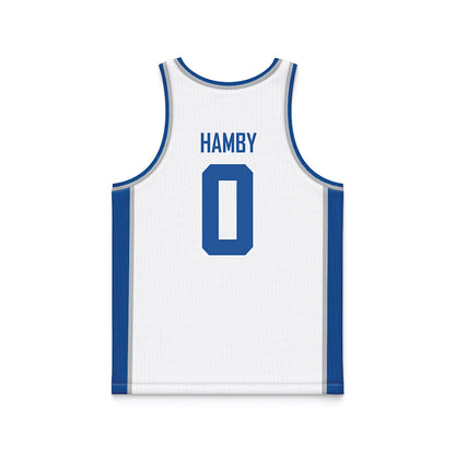 MTSU - NCAA Women's Basketball : Gracie Hamby - White Basketball Jersey-1