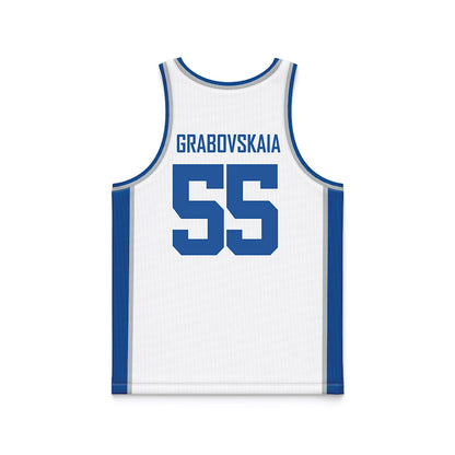 MTSU - NCAA Women's Basketball : Iuliia Grabovskaia - White Basketball Jersey