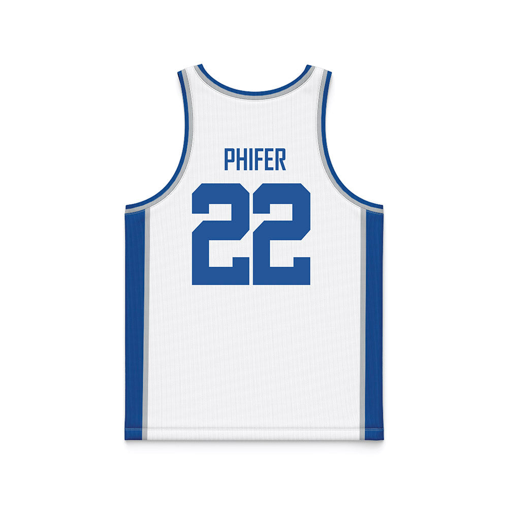 MTSU - NCAA Women's Basketball : Macie Phifer - White Basketball Jersey-1