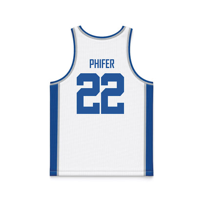 MTSU - NCAA Women's Basketball : Macie Phifer - White Basketball Jersey-1