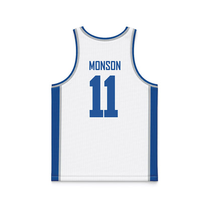 MTSU - NCAA Women's Basketball : Emily Monson - White Basketball Jersey