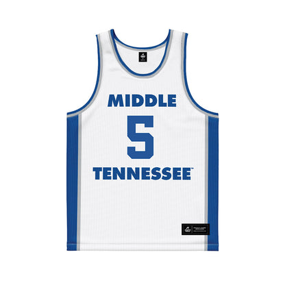 MTSU - NCAA Women's Basketball : Carsyn Swaney - White Basketball Jersey-0