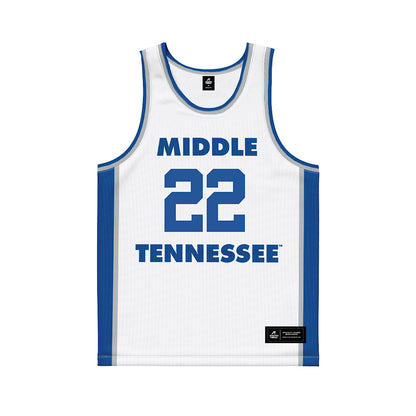 MTSU - NCAA Women's Basketball : Macie Phifer - White Basketball Jersey-0