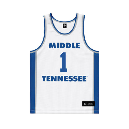 MTSU - NCAA Women's Basketball : Courtney Blakely - White Basketball Jersey