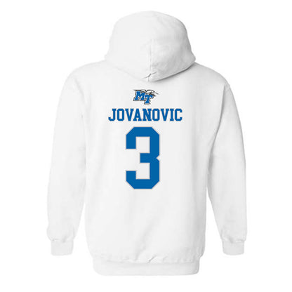MTSU - NCAA Men's Basketball : Luka Jovanovic - Replica Shersey Hooded Sweatshirt-1