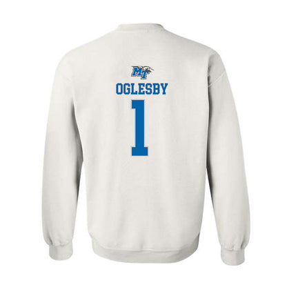 MTSU - NCAA Men's Basketball : Alec Oglesby - Replica Shersey Crewneck Sweatshirt-1