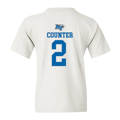 MTSU - NCAA Men's Basketball : Jlynn Counter - Replica Shersey Youth T-Shirt-1