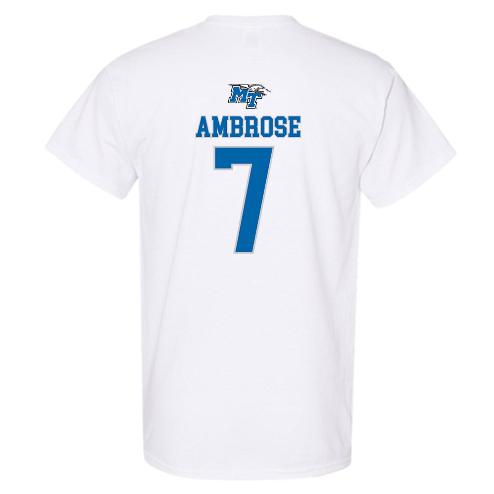 MTSU - NCAA Men's Basketball : Charvez Ambrose - Replica Shersey T-Shirt-1