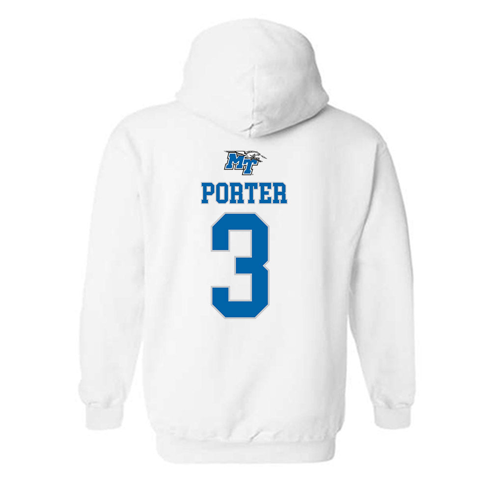 MTSU - NCAA Men's Basketball : Jestin Porter - Hooded Sweatshirt