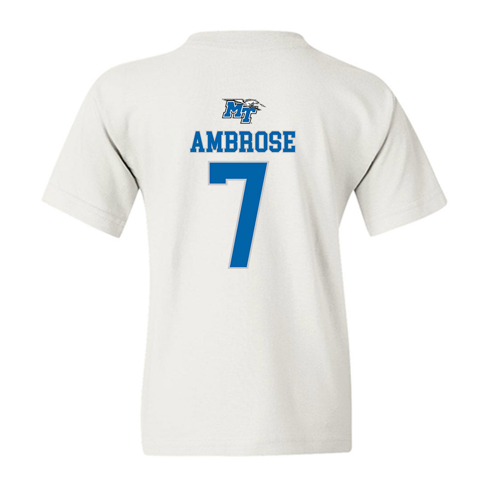 MTSU - NCAA Men's Basketball : Charvez Ambrose - Replica Shersey Youth T-Shirt-1