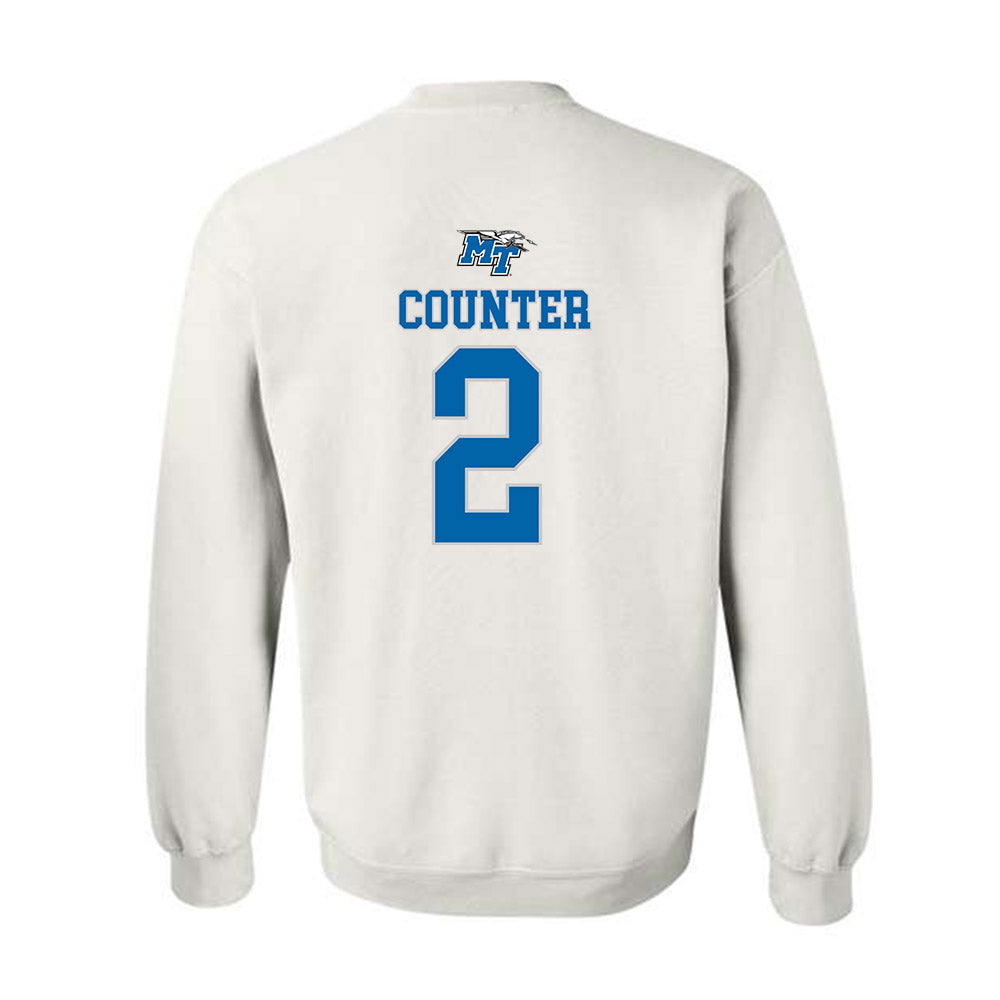 MTSU - NCAA Men's Basketball : Jlynn Counter - Replica Shersey Crewneck Sweatshirt-1