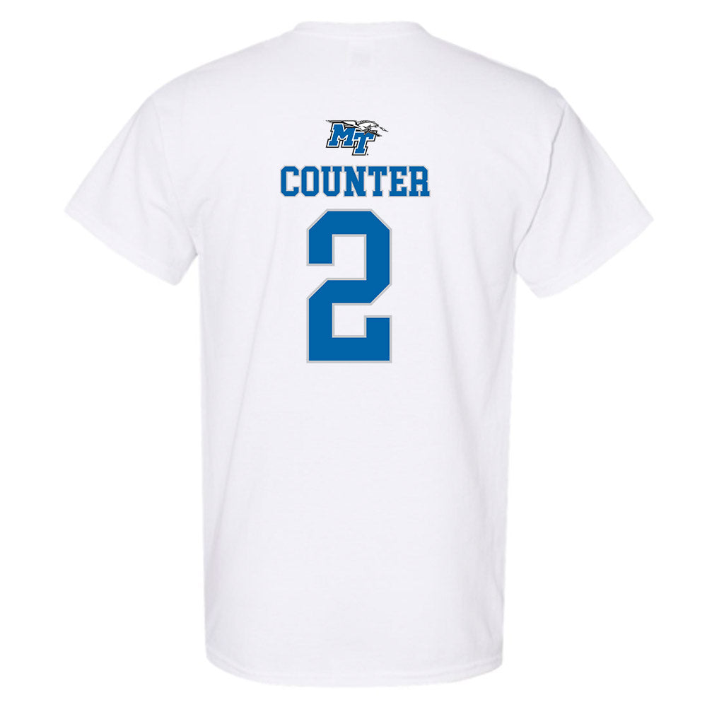 MTSU - NCAA Men's Basketball : Jlynn Counter - Replica Shersey T-Shirt-1