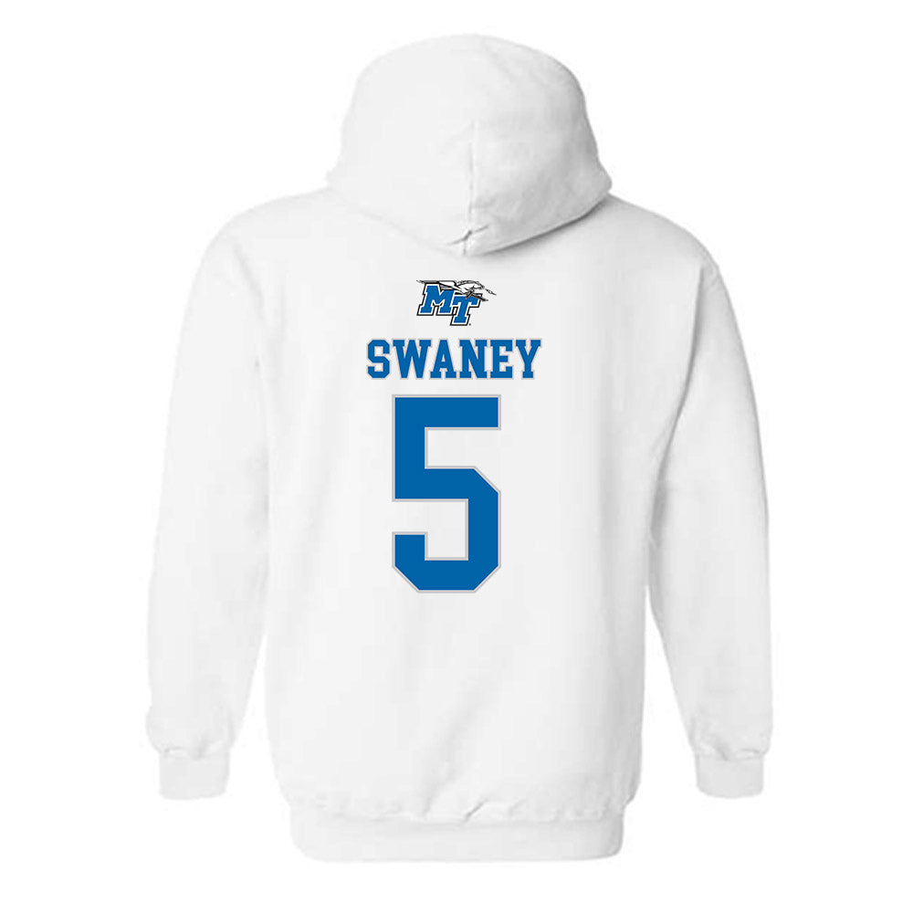 MTSU - NCAA Women's Basketball : Carsyn Swaney - Replica Shersey Hooded Sweatshirt-1