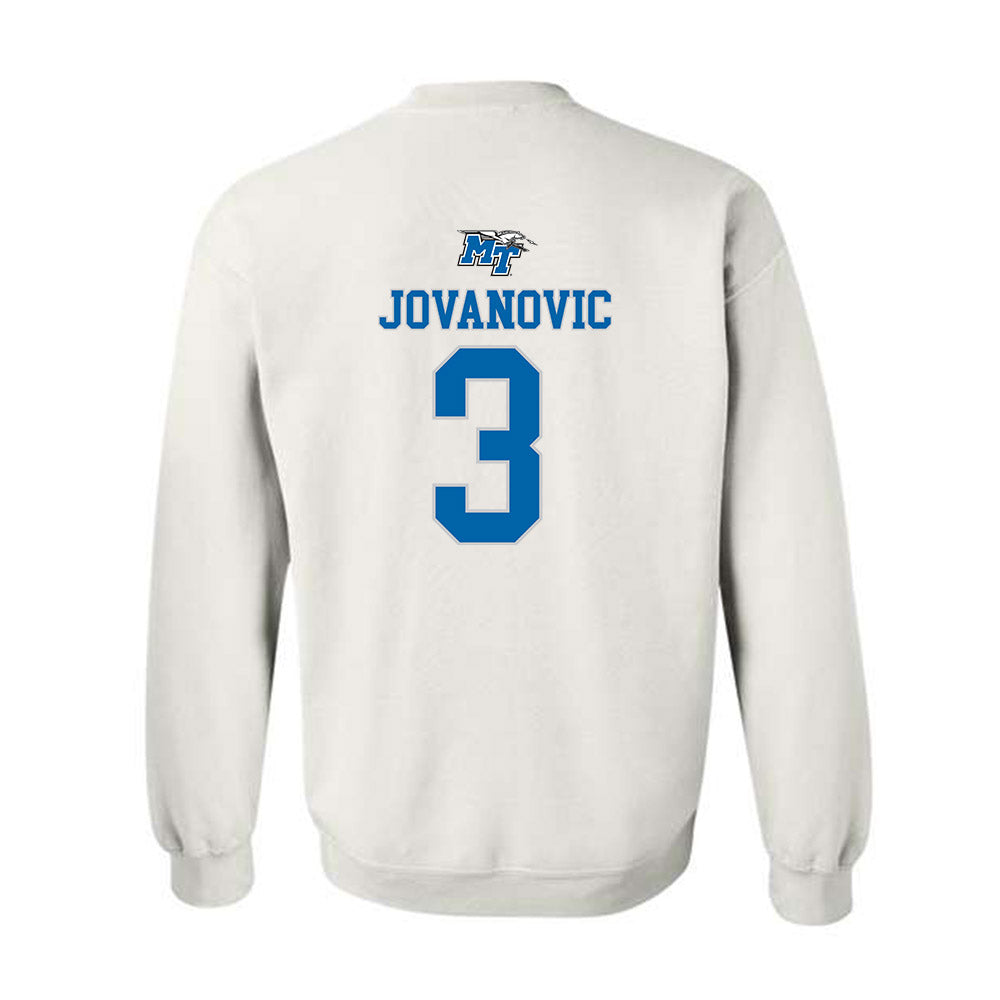 MTSU - NCAA Men's Basketball : Luka Jovanovic - Replica Shersey Crewneck Sweatshirt-1