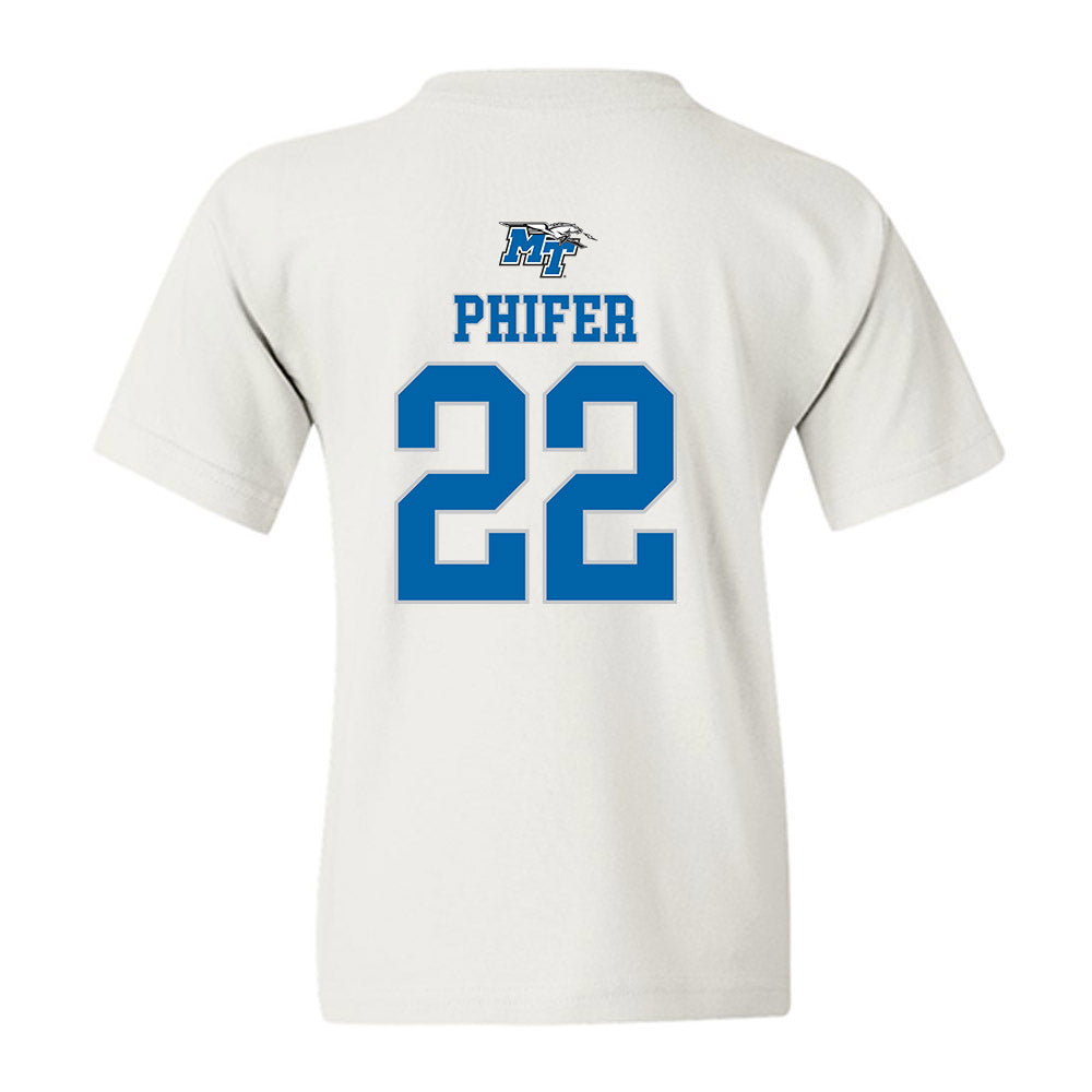 MTSU - NCAA Women's Basketball : Macie Phifer - Replica Shersey Youth T-Shirt-1
