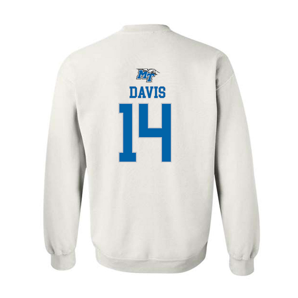 MTSU - NCAA Women's Basketball : Savannah Davis - Replica Shersey Crewneck Sweatshirt-1