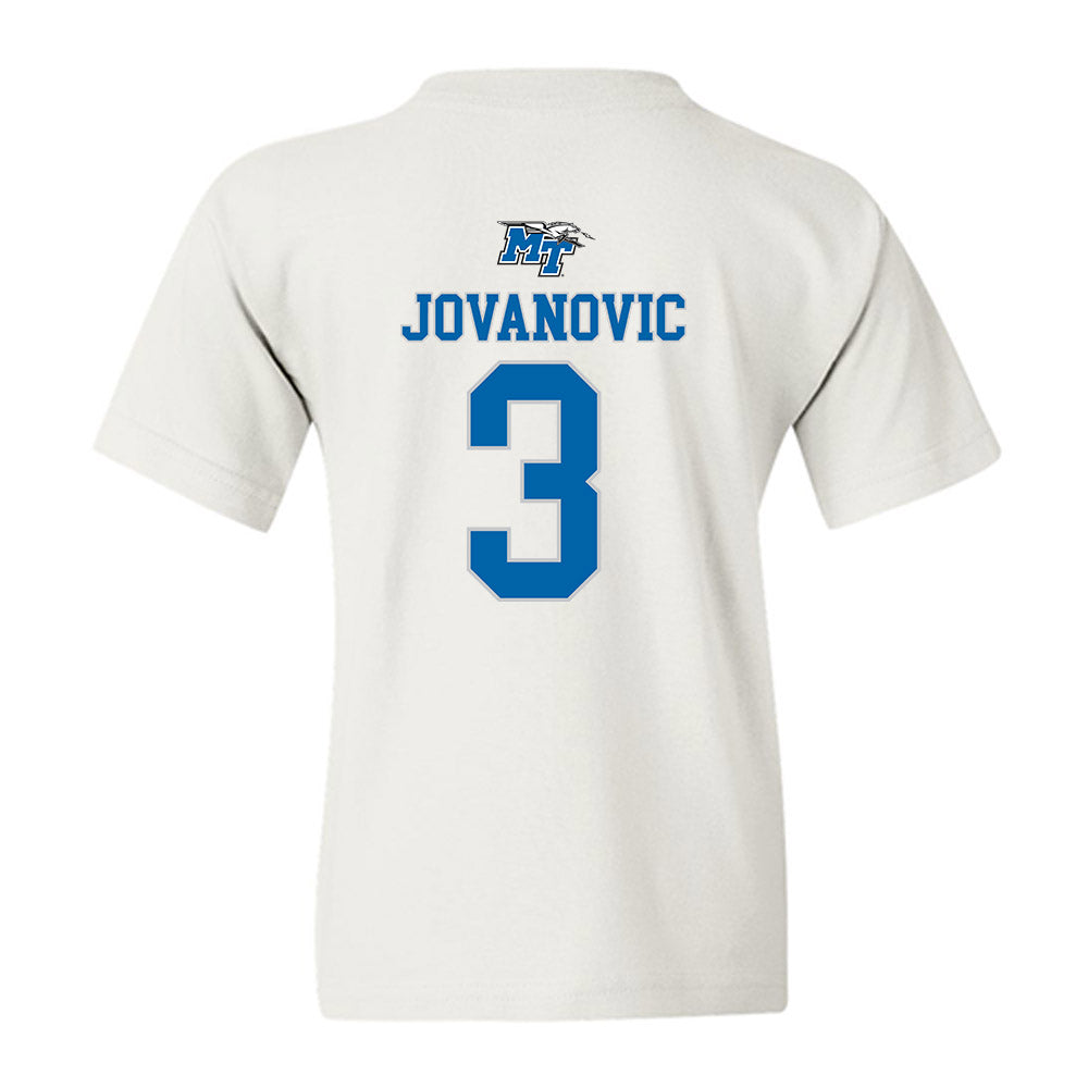 MTSU - NCAA Men's Basketball : Luka Jovanovic - Replica Shersey Youth T-Shirt-1