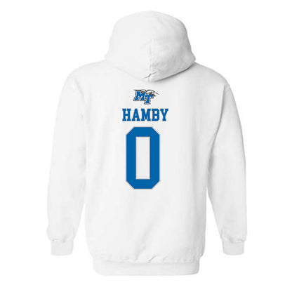 MTSU - NCAA Women's Basketball : Gracie Hamby - Replica Shersey Hooded Sweatshirt-1