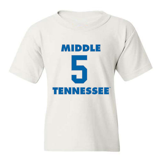 MTSU - NCAA Men's Basketball : Jarred Hall - Replica Shersey Youth T-Shirt