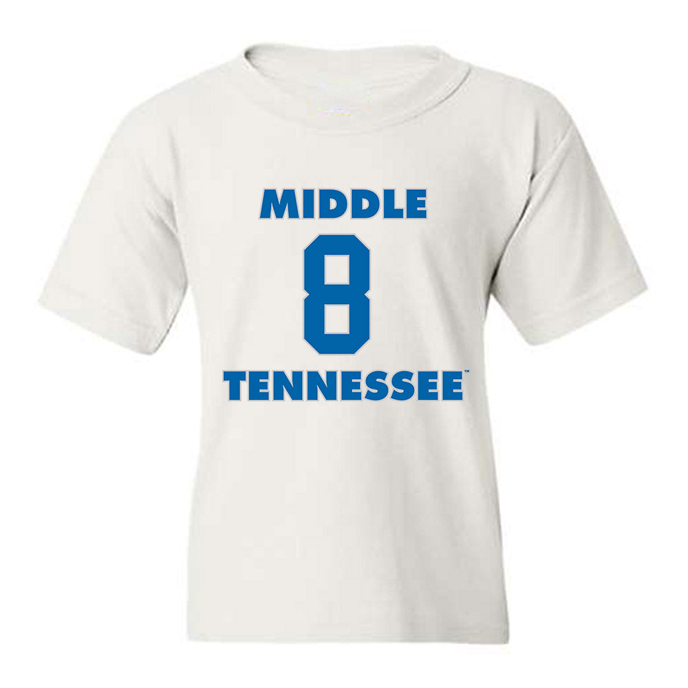 MTSU - NCAA Men's Basketball : Jax Howard - Replica Shersey Youth T-Shirt-0