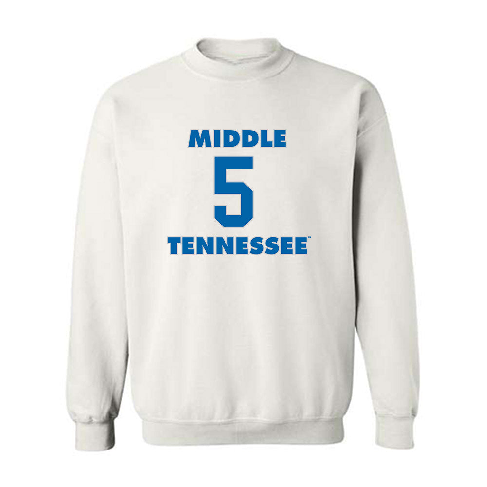 MTSU - NCAA Men's Basketball : Jarred Hall - Replica Shersey Crewneck Sweatshirt