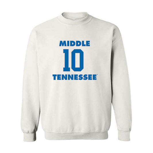MTSU - NCAA Women's Basketball : Kirston Verhulst - Replica Shersey Crewneck Sweatshirt-0