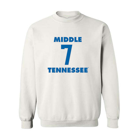 MTSU - NCAA Men's Basketball : Charvez Ambrose - Replica Shersey Crewneck Sweatshirt-0