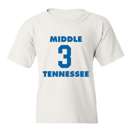 MTSU - NCAA Men's Basketball : Jestin Porter - Youth T-Shirt