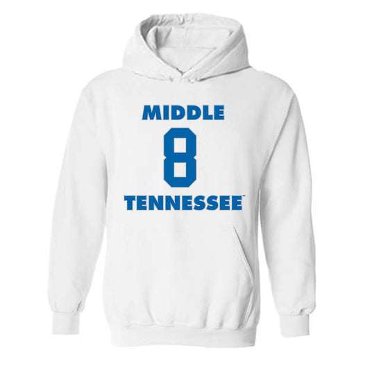 MTSU - NCAA Men's Basketball : Jax Howard - Replica Shersey Hooded Sweatshirt-0