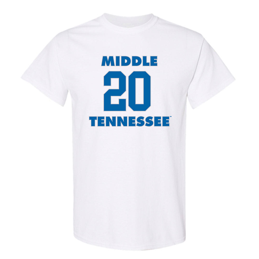 MTSU - NCAA Men's Basketball : Savon Wykle - Replica Shersey T-Shirt-0
