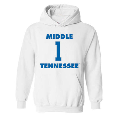 MTSU - NCAA Women's Basketball : Courtney Blakely - Replica Shersey Hooded Sweatshirt