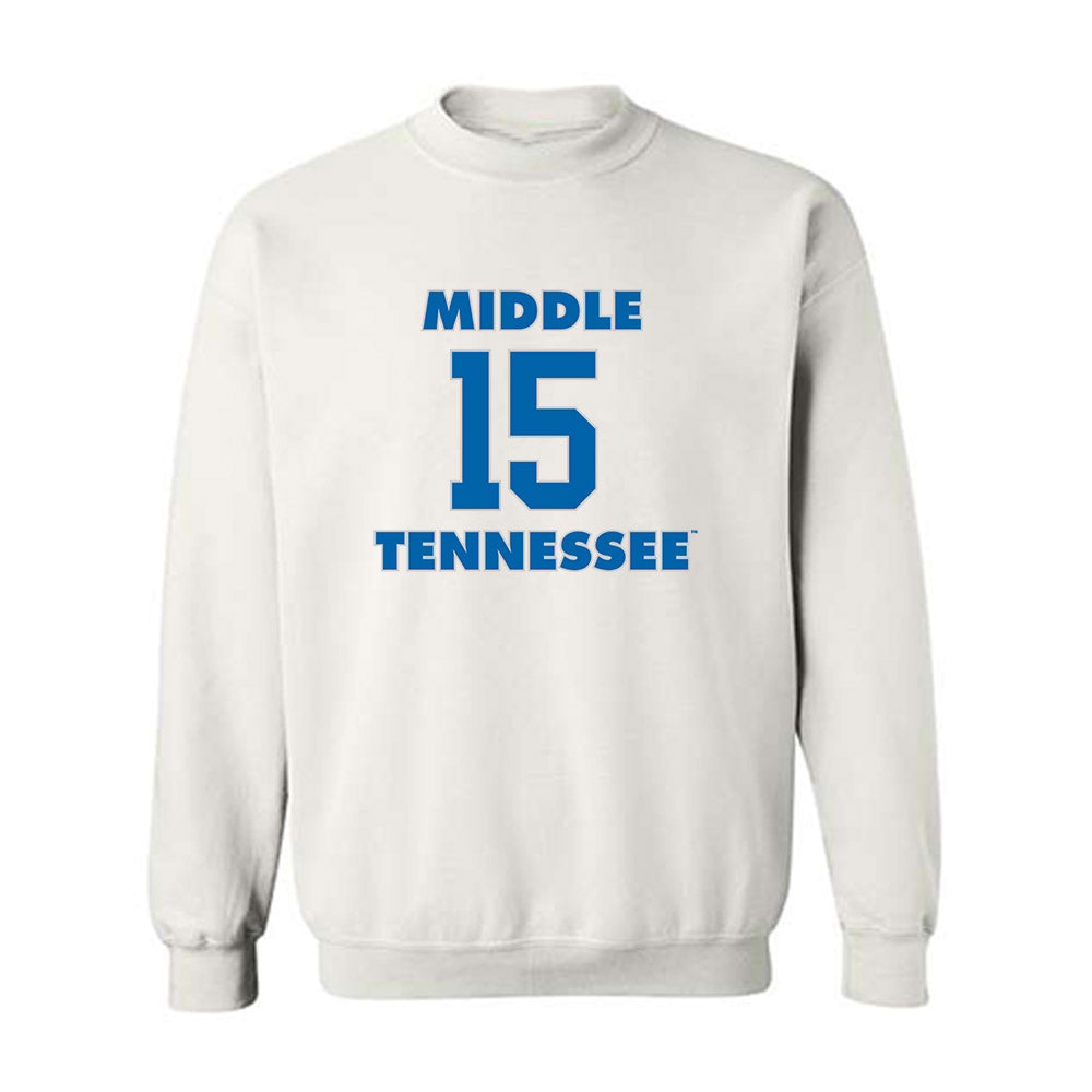 MTSU - NCAA Women's Basketball : Nicole Dominguez - Replica Shersey Crewneck Sweatshirt-0