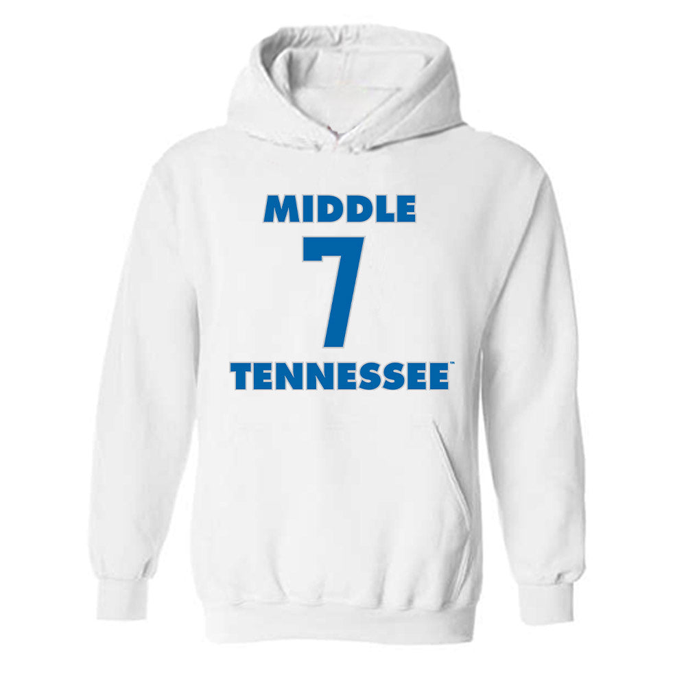 MTSU - NCAA Men's Basketball : Charvez Ambrose - Replica Shersey Hooded Sweatshirt-0
