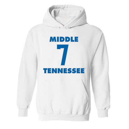 MTSU - NCAA Men's Basketball : Charvez Ambrose - Replica Shersey Hooded Sweatshirt-0