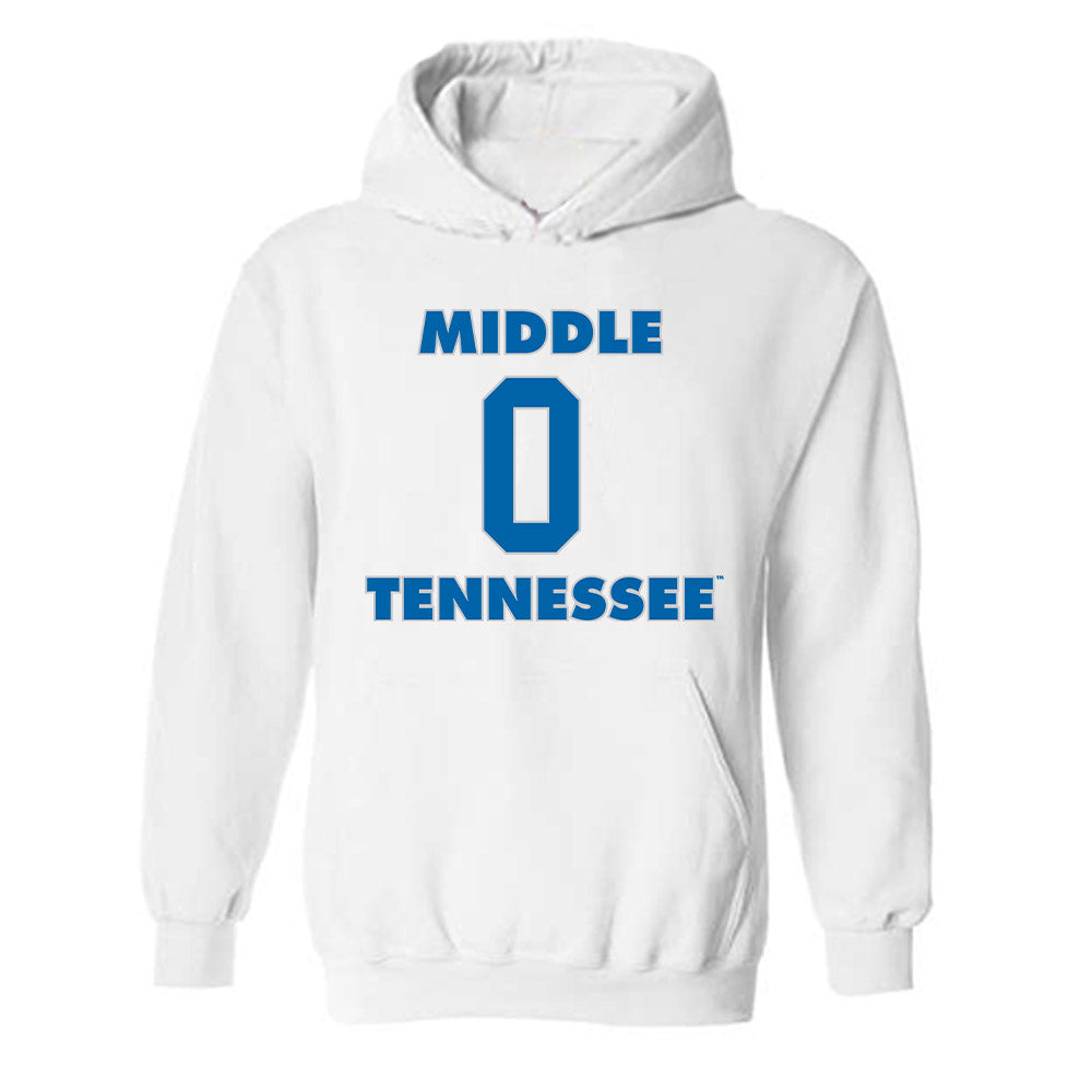 MTSU - NCAA Women's Basketball : Gracie Hamby - Replica Shersey Hooded Sweatshirt-0