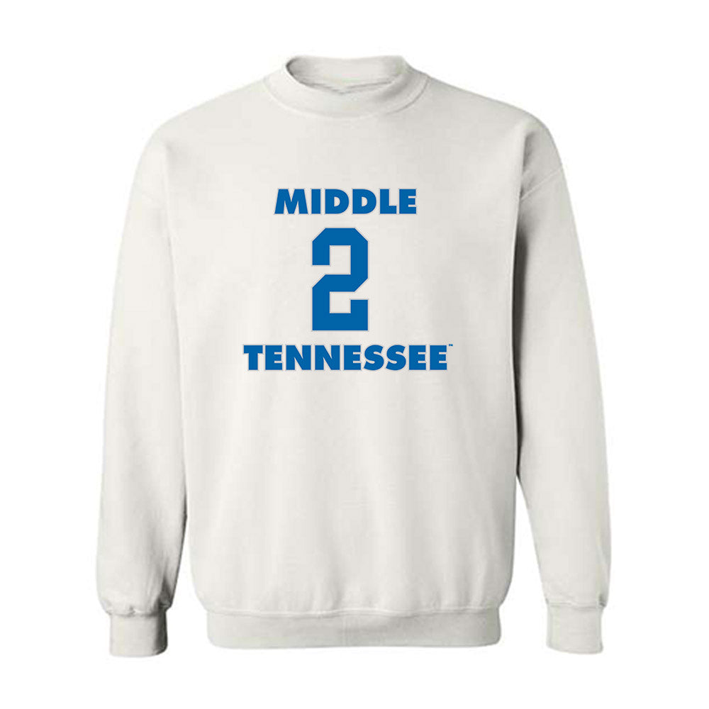 MTSU - NCAA Men's Basketball : Jlynn Counter - Replica Shersey Crewneck Sweatshirt-0