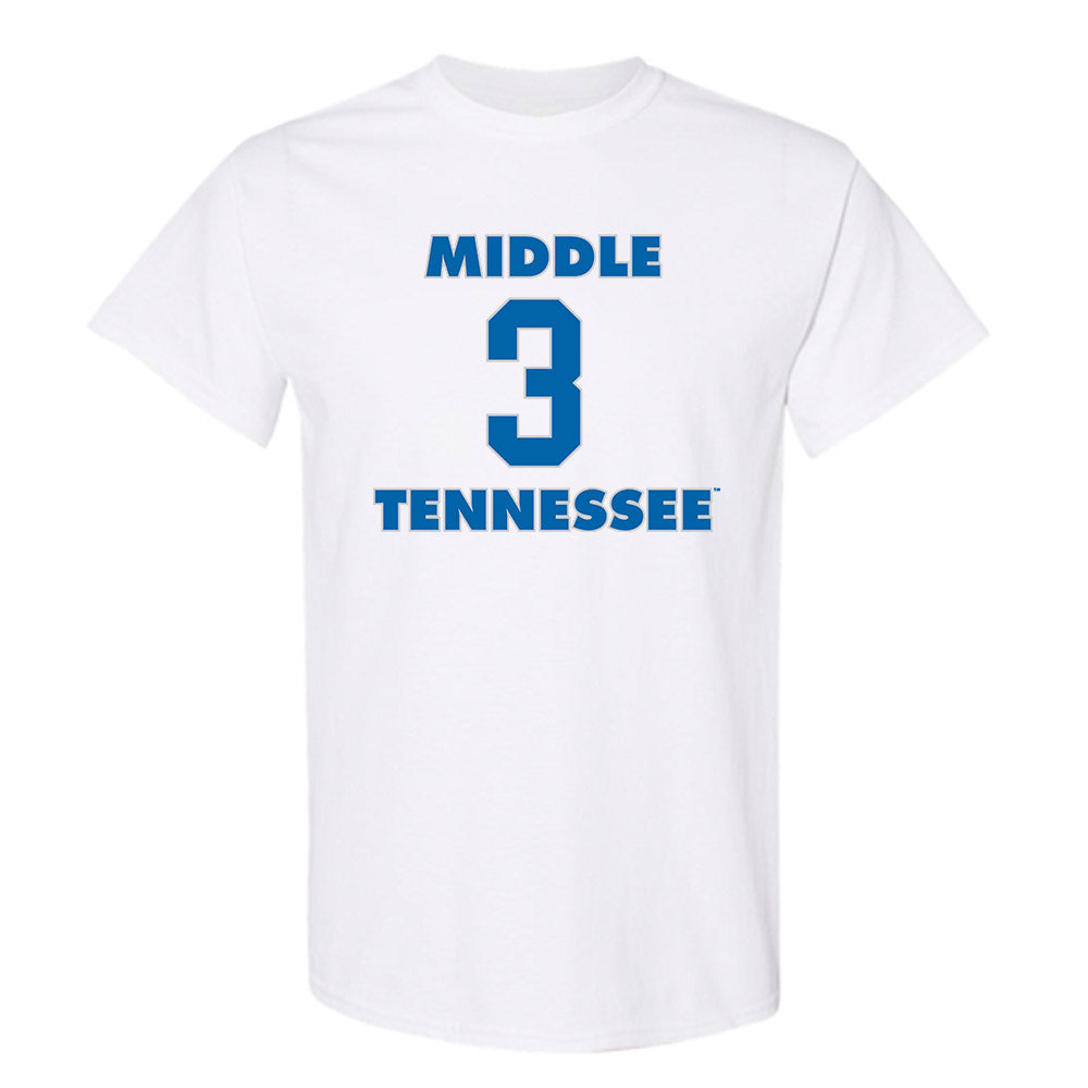 MTSU - NCAA Men's Basketball : Luka Jovanovic - Replica Shersey T-Shirt-0