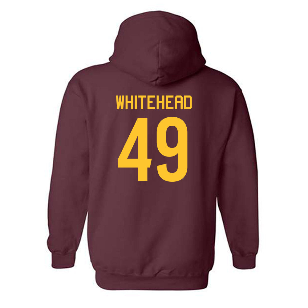 Arizona State - NCAA Men's Ice Hockey : Braxton Whitehead - Classic Shersey Hooded Sweatshirt-1