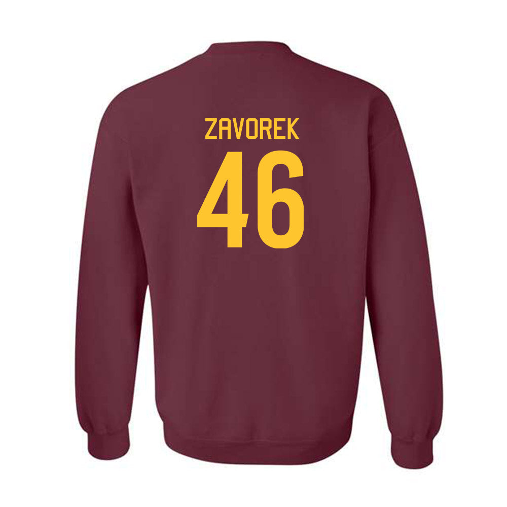 Arizona State - NCAA Baseball : Beckett Zavorek - Classic Shersey Crewneck Sweatshirt-1