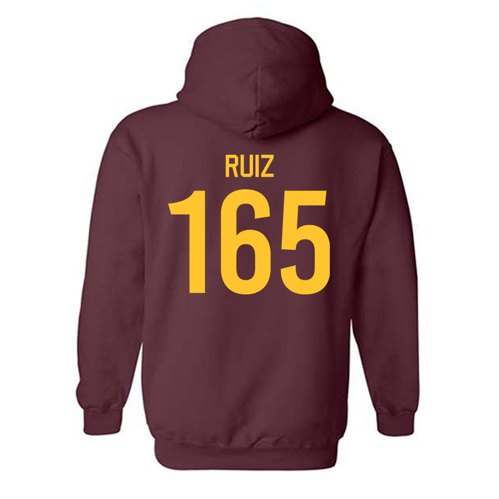 Arizona State - NCAA Wrestling : Nicco Ruiz - Classic Shersey Hooded Sweatshirt-1