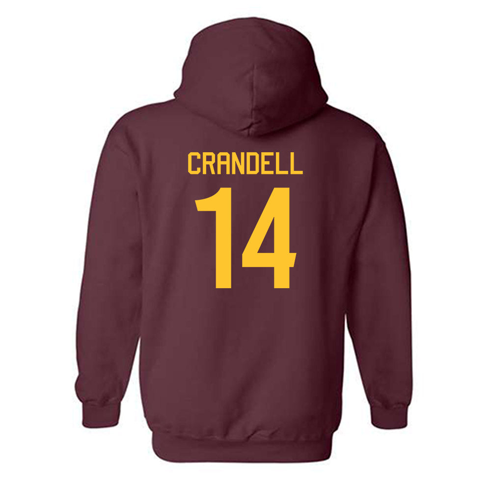 Arizona State - NCAA Men's Ice Hockey : Carmelo Crandell - Classic Shersey Hooded Sweatshirt-1