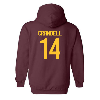 Arizona State - NCAA Men's Ice Hockey : Carmelo Crandell - Classic Shersey Hooded Sweatshirt-1